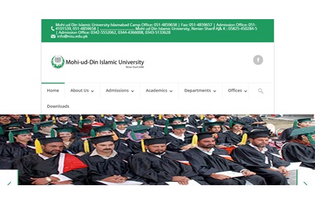 Mohi-ud-Din Islamic University Website