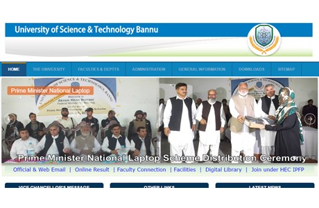 University of Science & Technology Bannu Website