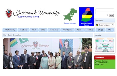 Greenwich University Website