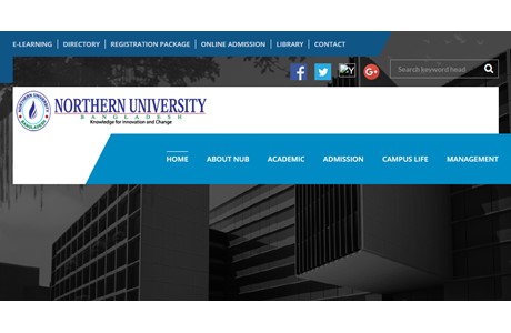 Northern University Website