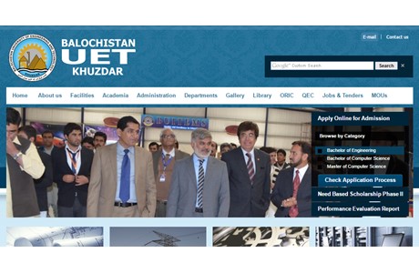 Balochistan University of Engineering and Technology Website