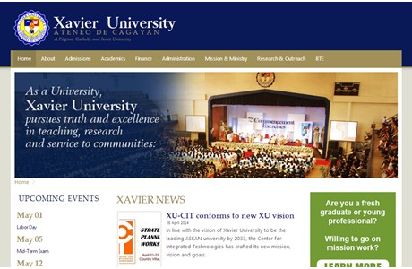 Xavier University Website