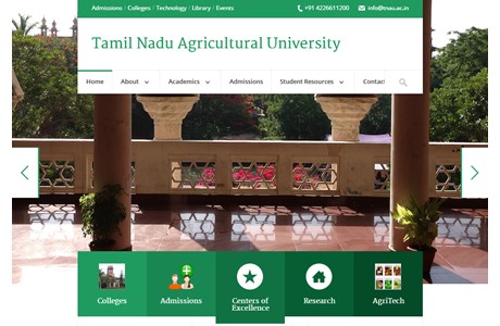 Tamil Nadu Agricultural University Website