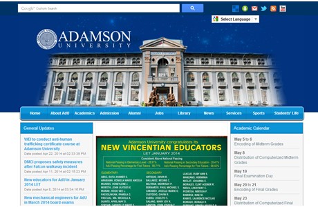 Adamson University Website