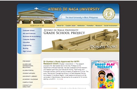 Ateneo de Naga University Website
