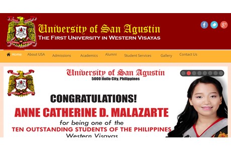 University of San Agustin Website