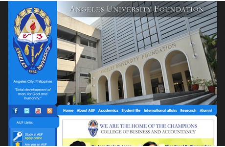 Angeles University Website