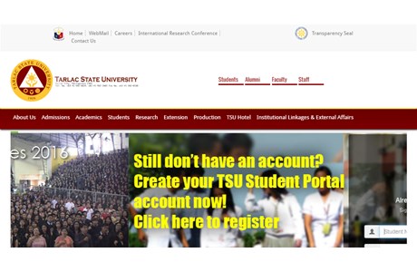 Tarlac State University Website