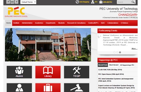 PEC University of Technology Website