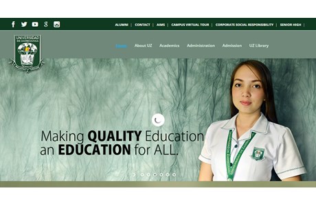 Universidad de Zamboanga Website
