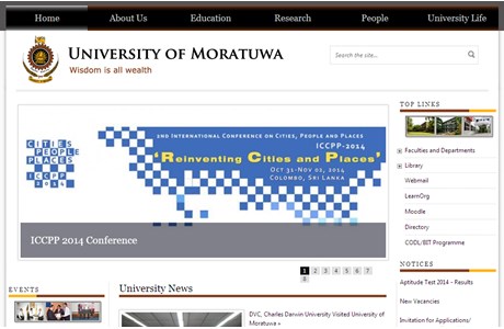 University of Moratuwa Website