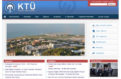 Karadeniz Technical University Website