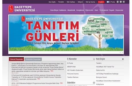 Hacettepe University Website