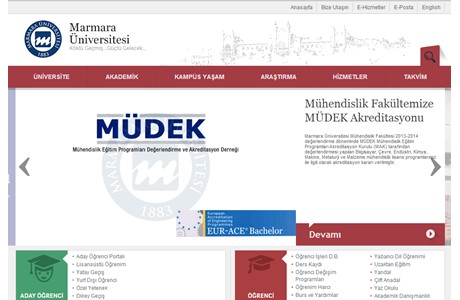 Marmara University Website