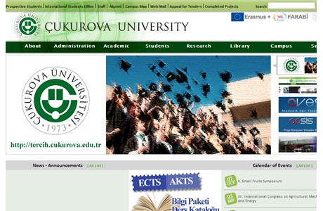 Cukurova University Website
