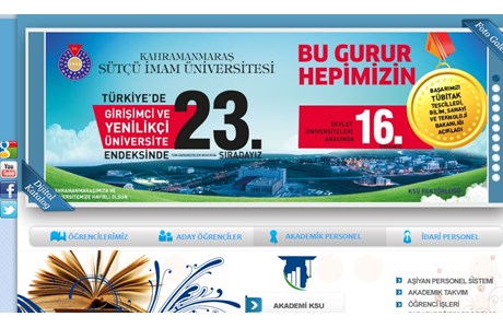 Kahramanmaras Sütçü Imam University Website