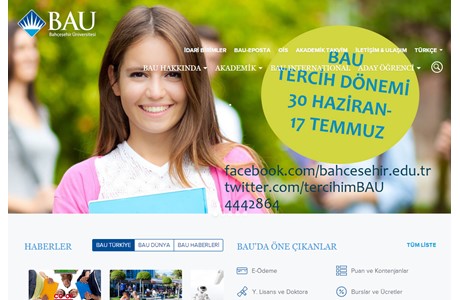 Bahcesehir University Website