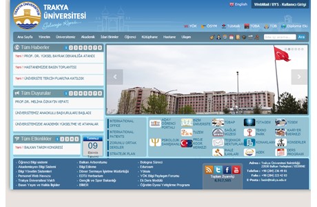 Trakya University Website
