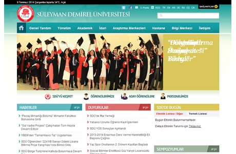 Süleyman Demirel University Website