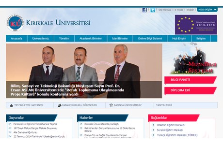 Kirikkale University Website