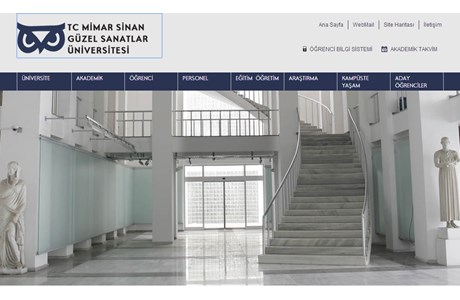 Mimar Sinan Fine Arts University Website
