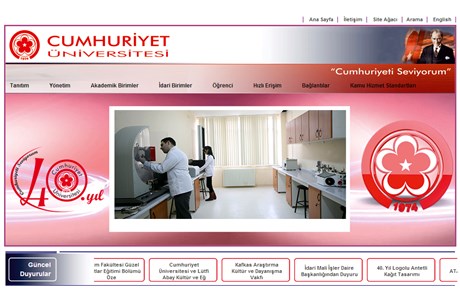 Cumhuriyet University Website