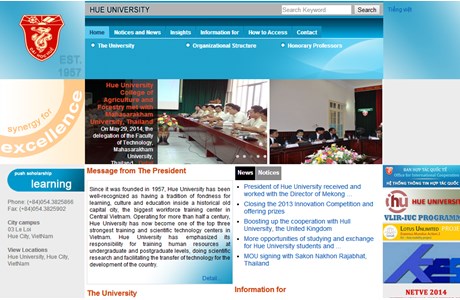 Hue University Website