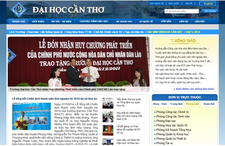 Can Tho University Website