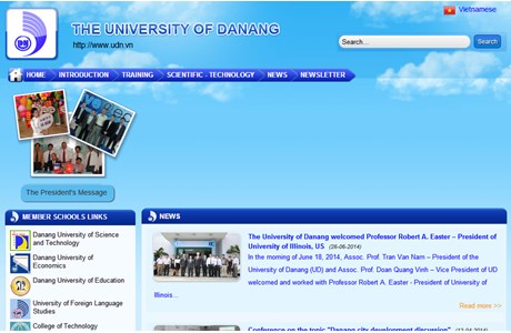 The University of Da Nang Website