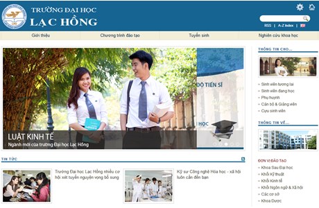Lac Hong University Website