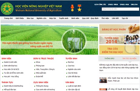 Hanoi University of Agriculture Website