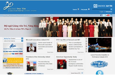 Duy Tan University Website