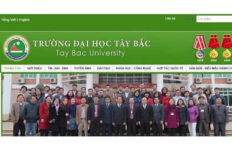 Tay Bac University Website
