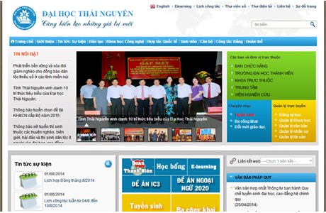 Thai Nguyen University Website