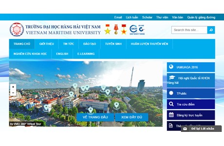 Vietnam Maritime University Website