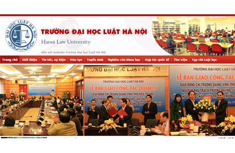Hanoi Law University Website