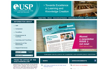 The University of the South Pacific Website