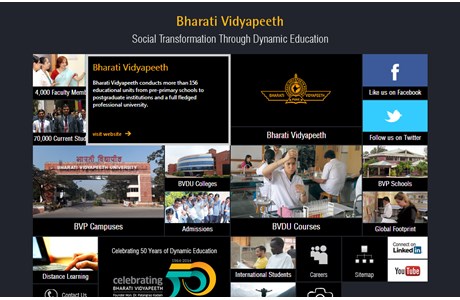 Bharati Vidyapeeth University Website