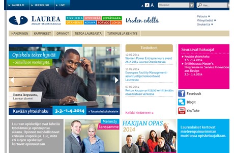 Laurea University of Applied Sciences Website