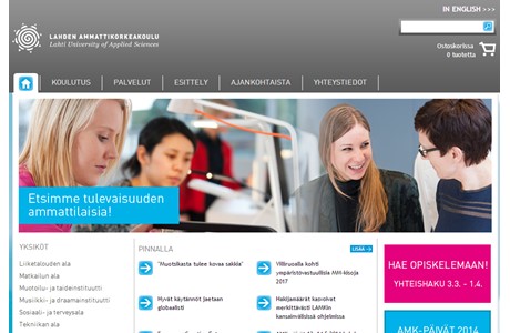 Lahti University of Applied Sciences Website
