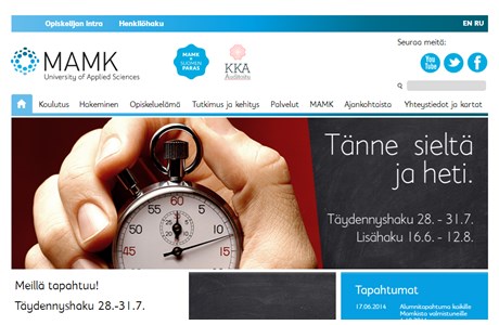 Mikkeli University of Applied Sciences Website