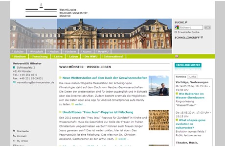 University of Münster Website