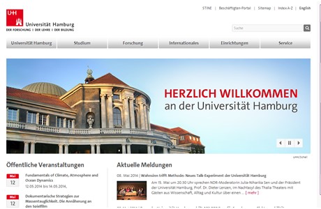 University of Hamburg Website