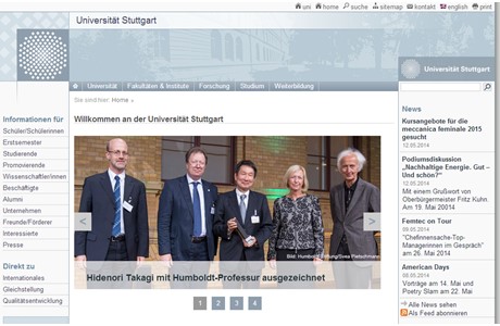 University of Stuttgart Website