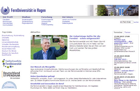 University in Hagen Website