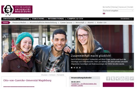 Otto von Guericke University of Magdeburg Website