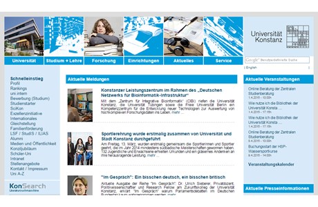 University of Constance Website