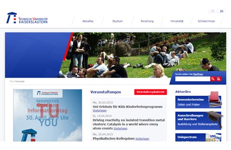 University of Kaiserslautern Website