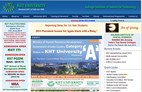 KIIT University Website