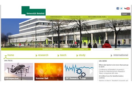 University of Bielefeld Website